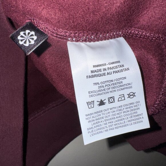 Nike ACG Therma-FIT Fleece Pullover Hoodie Burgundy Pink DH3087-652 Mens S NEW - Picture 8 of 14